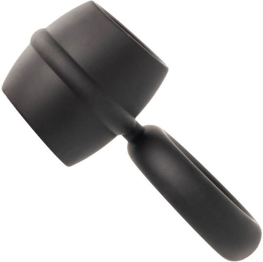 Calexotics Alpha Liquid Dual Cock Ring Schwanz & Hoden Silikon Black