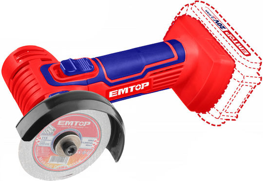 Emtop ELAG76017 Τροχός Mini 76mm Μπαταρίας 1x2Ah
