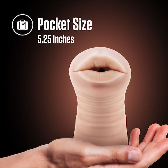 Blush Masturbator Mouth με Δόνηση