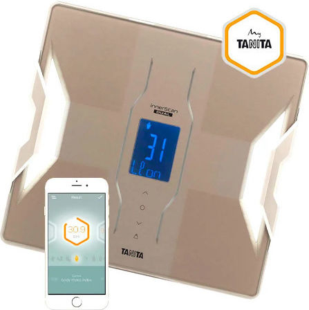 Tanita RD-953 Smart Bathroom Scale 200kg with Body Fat Counter & Bluetooth Beige