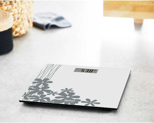 Tefal Premiss Ψηφιακή Ζυγαριά 150kg Λευκή Flowers