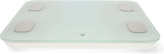 Nedis Smart Badezimmerwaage mit Bluetooth in Weiß Farbe BTHPS11WT
