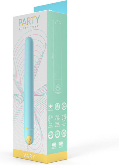 Party Color Toys Classic Vibrator 17cm Blue