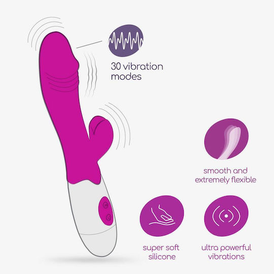Crushious Rabbit Vibrator Purple