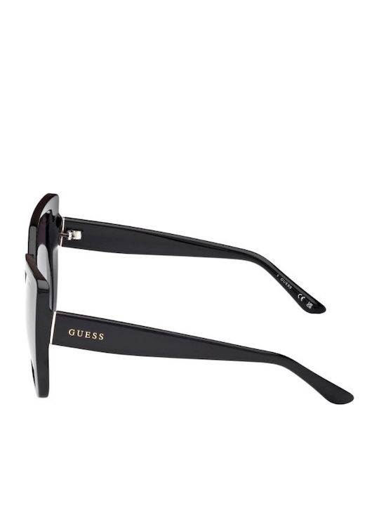 Guess Ochelari De Soare Pentru Femei Cu Ramă Neagră Din Plastic Și Lentile Gri Degrade