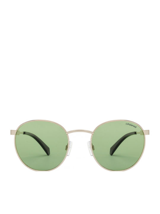 Polaroid Unisex Sonnenbrille mit Silber Metall Gestell und Grün Polarisiert Linse PLD2053/S 1ED/UC