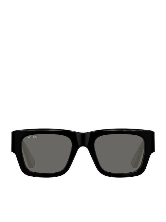 Gucci Sunglasses Μαύρα with Acetate Frame & Black Lens Gucci Sunglasses Μαύρα with Acetate Frame & Black Lens