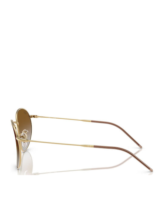 Ray Ban Reverse Unisex Ochelari de soare cu Auriu Cadru și Aur Degrade Lentilă