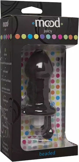 Doc Johnson Mood Juicy Beaded Anal Plug Schwarz