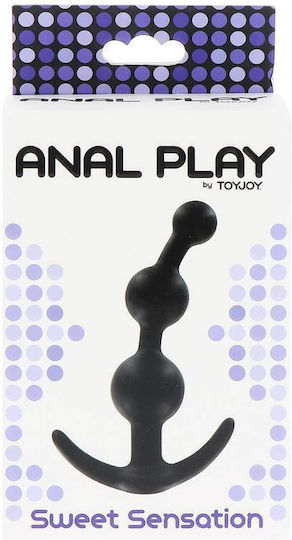 ToyJoy For Fun! Sweet Sensation Anal Play Anal Beads Black 13cm