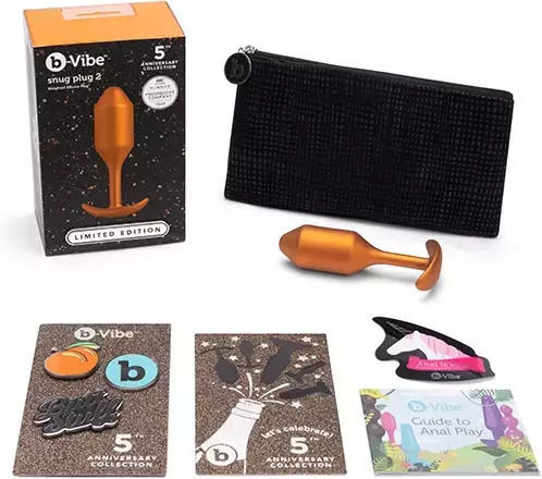 b-Vibe Snug Plug 2 Πρωκτική Σφήνα Πορτοκαλί