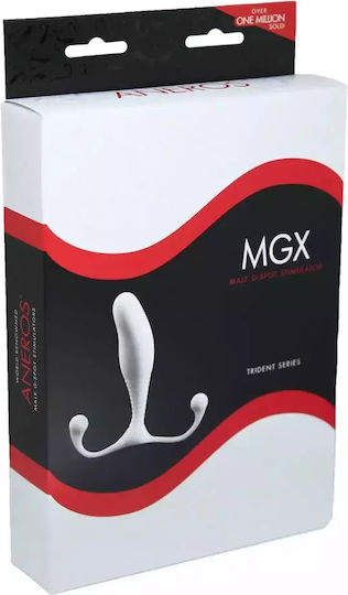Aneros MGX Trident Series MGX Prostate Massager Анална тапа Бял 10см
