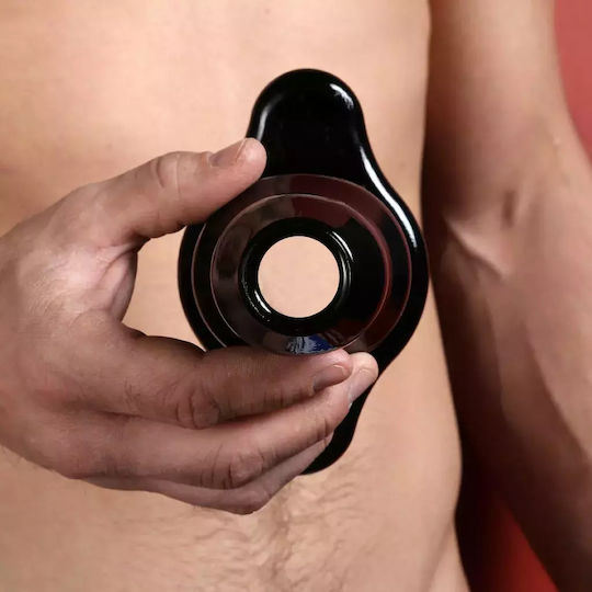 Perfect Fit Brand Double Tunnel Plug Large Πρωκτική Σφήνα Large Black 11.5cm