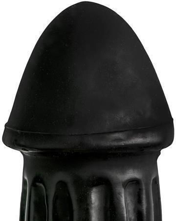 All Black Donger Glass Dildo Black 31cm