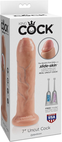 King Cock Ρεαλιστικό Dildo με Βεντούζα Light 18cm