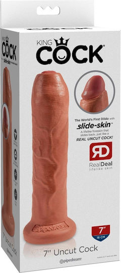 King Cock Ρεαλιστικό Dildo με Βεντούζα Light 18cm