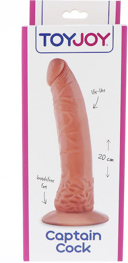 ToyJoy Captain Cock Ρεαλιστικό Dildo με Βεντούζα Flesh 20cm