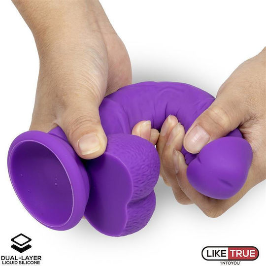 IntoYou Ρεαλιστικό Dildo με Βεντούζα Μωβ