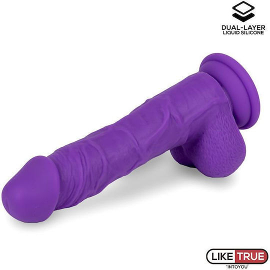 IntoYou Ρεαλιστικό Dildo με Βεντούζα Μωβ