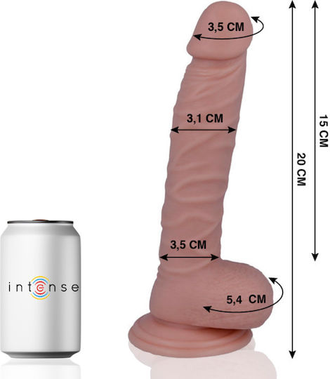 Intense Mr Intense Realistic Cock 19 Realistisches Dildo mit Hoden und Saugnapf Fleisch 20cm
