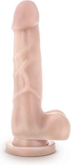 Dr. Skin Basic Ρεαλιστικό Dildo με Όρχεις και Βεντούζα Beige 20cm
