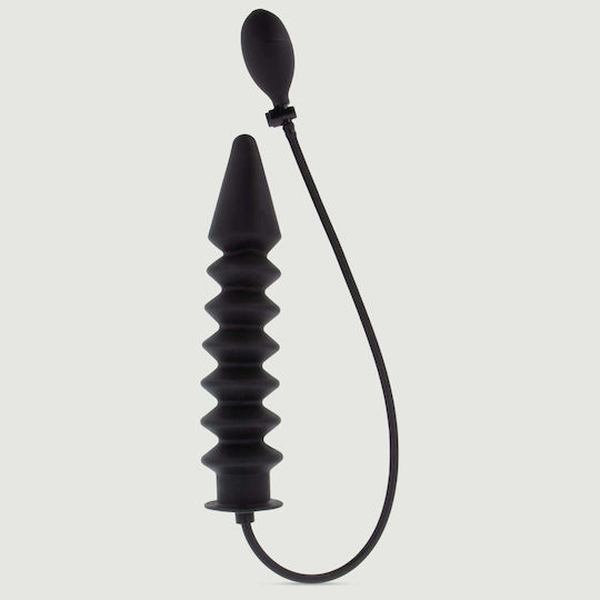 Hidden Desire Ρεαλιστικό Dildo Φουσκωτό Μαύρο 28cm