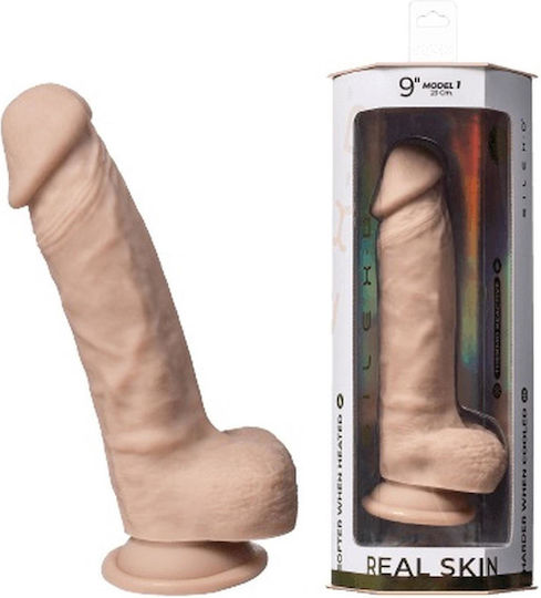 SilexD Dildo realist cu Scrotum Flesh 23cm