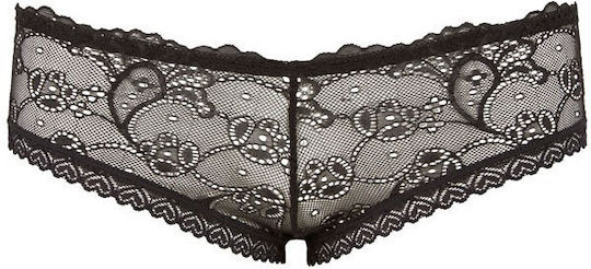 Cottelli Collection Lace Panties Γυναικείο Sexy Brazil Black