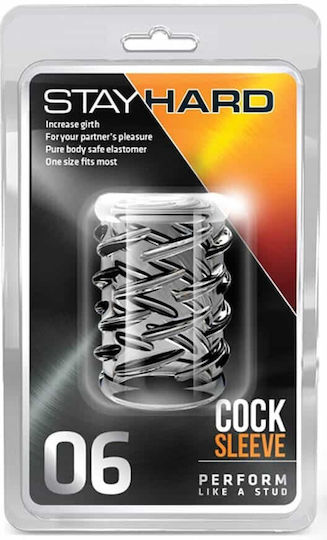 Blush Stay Hard Cock Sleeve 06 Προέκταση Πέους Διάφανη 4cm