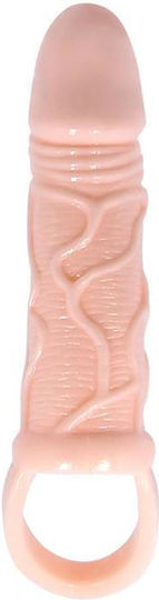 Baile Silicone Penis Sleeve with Ball Straps Προέκταση Πέους Flesh 13.5cm