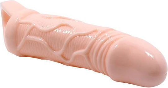 Baile Silicone Penis Sleeve with Ball Straps Προέκταση Πέους Flesh 13.5cm