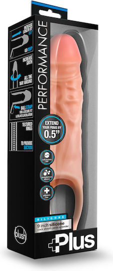 Blush Performance Plus 9 Inch Silicone Cock Sheath Penis Extender