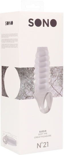 Shots Sono No.21 Dong Extension Sleeve Προέκταση Πέους Διάφανη 20.6cm