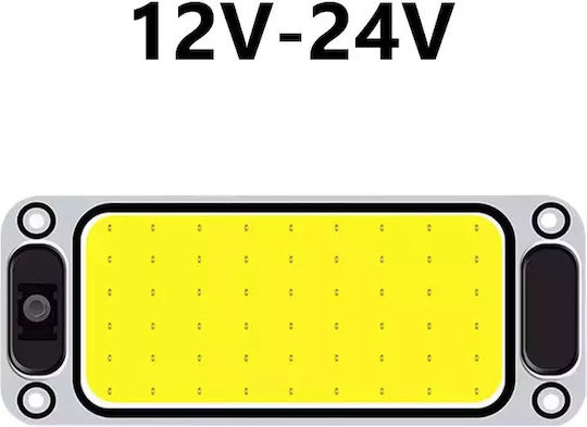 Led Vehicle Ceiling Light Strong Light 54 Led Cob 5400lm 12/24v Switch Tc-165