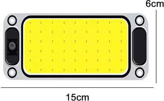 Led Vehicle Ceiling Light Strong Light 54 Led Cob 5400lm 12/24v Switch Tc-165