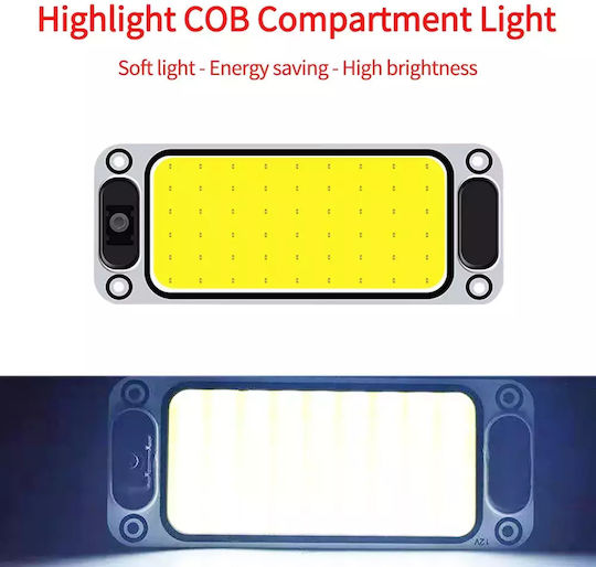 Led Vehicle Ceiling Light Strong Light 54 Led Cob 5400lm 12/24v Switch Tc-165