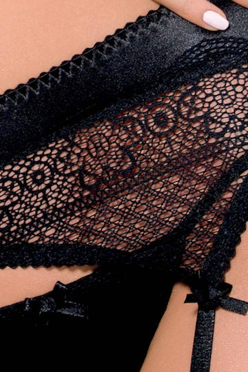 Casmir Lingerie Zahara Sexy Σετ Εσωρούχων με Δαντέλα Black