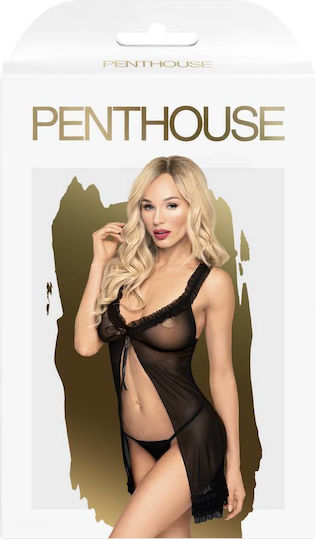 Penthouse After Sunset Set Sexy cu Halat Black