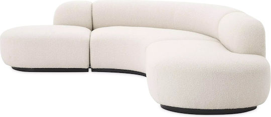 Bjorn Ecke Sofa mit Umkehrbarer Winkel Weiß 300x260cm
