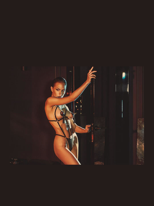 Anais Apparel Belleza Sexy Κορμάκι με Διαφάνεια Μαύρο