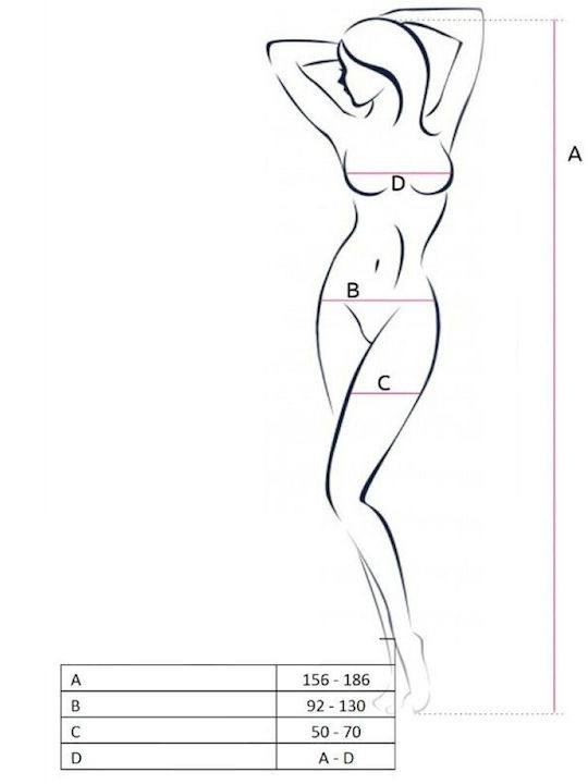 Passion BS047 Bodystocking Sexy Alb