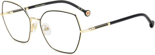 Carolina Herrera Metal Eyeglass Frame Black HER 0272 I46