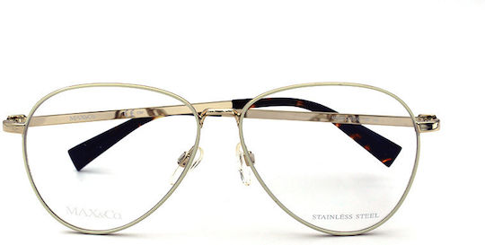Max & Co Women's Metal Prescription Eyeglass Frame 393 G 7JX