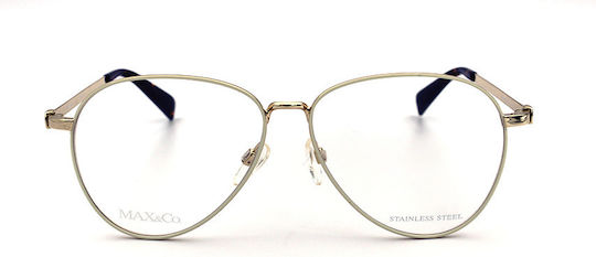 Max & Co Women's Metal Prescription Eyeglass Frame 393 G 7JX