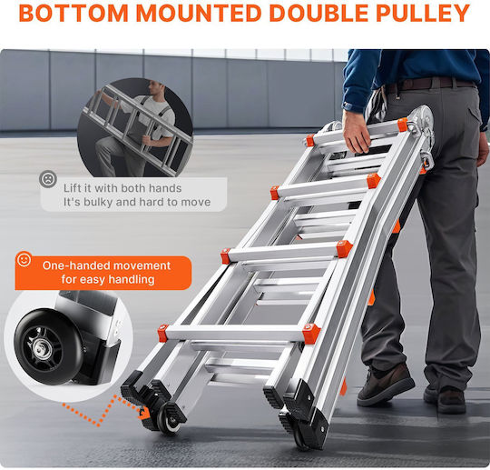 Vevor Multipurpose Ladder 4x2
