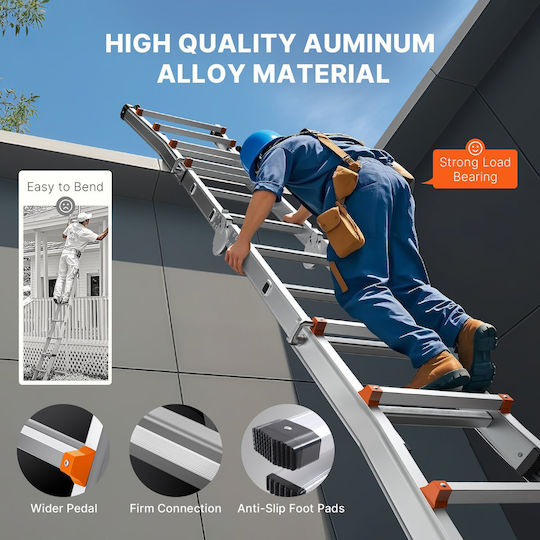 Vevor Telescoping Ladder A Frame 10 Ft Extension Multi-function Homework