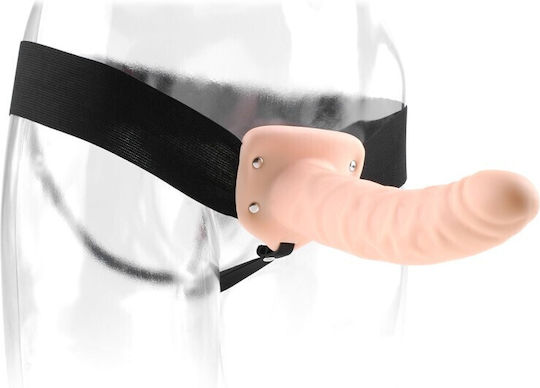 Pipedream Fetish Fantasy Series Hollow Strap-On Harness with Dildo 20.3cm in skin color