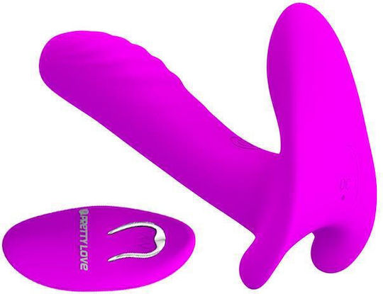Pretty Love Remote Control Massager Strapless Strap On with Dildo with Vibration in Purple Color