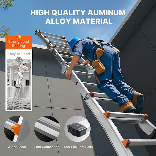 Vevor Telescoping Ladder A Frame 20 Ft Extension Multi-Function Homework