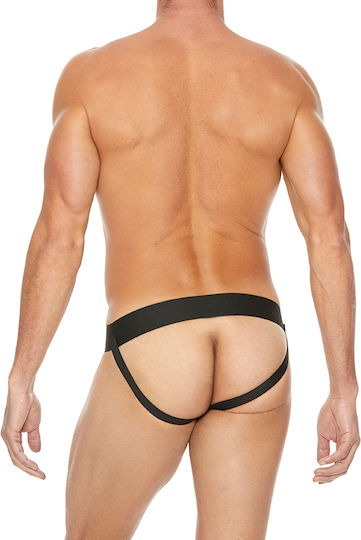 Shots Ouch! Striped Front with Zip Jock Blue